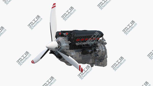 images/goods_img/20210312/V12 Piston Aero Engine 3D model/2.jpg